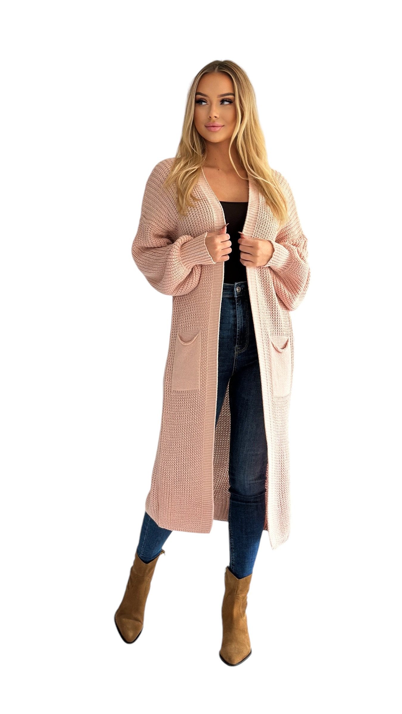Mississhop Longstrickjacke Cardigan Longstrickjacke extra lange günstig online kaufen