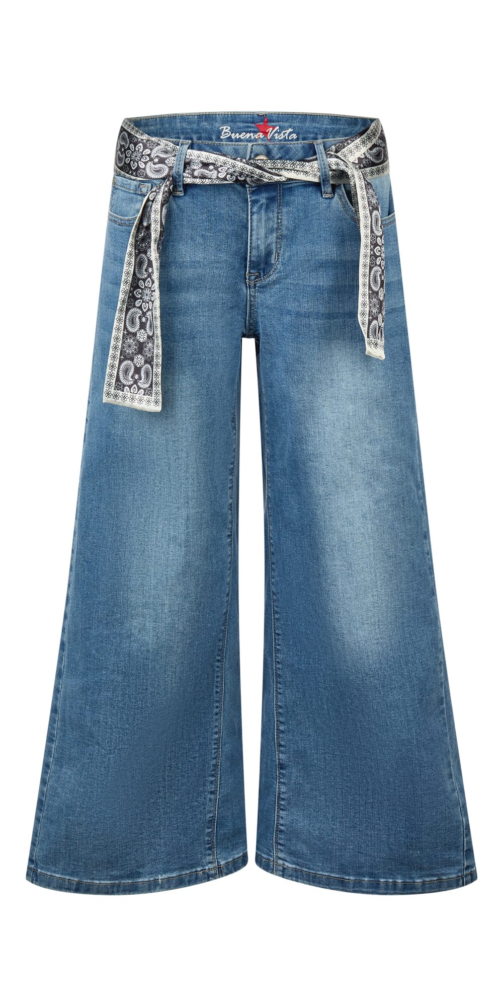 Buena Vista Palazzohose Italy Palazzo stretch Denim - Jeans Damen - Palazzo günstig online kaufen