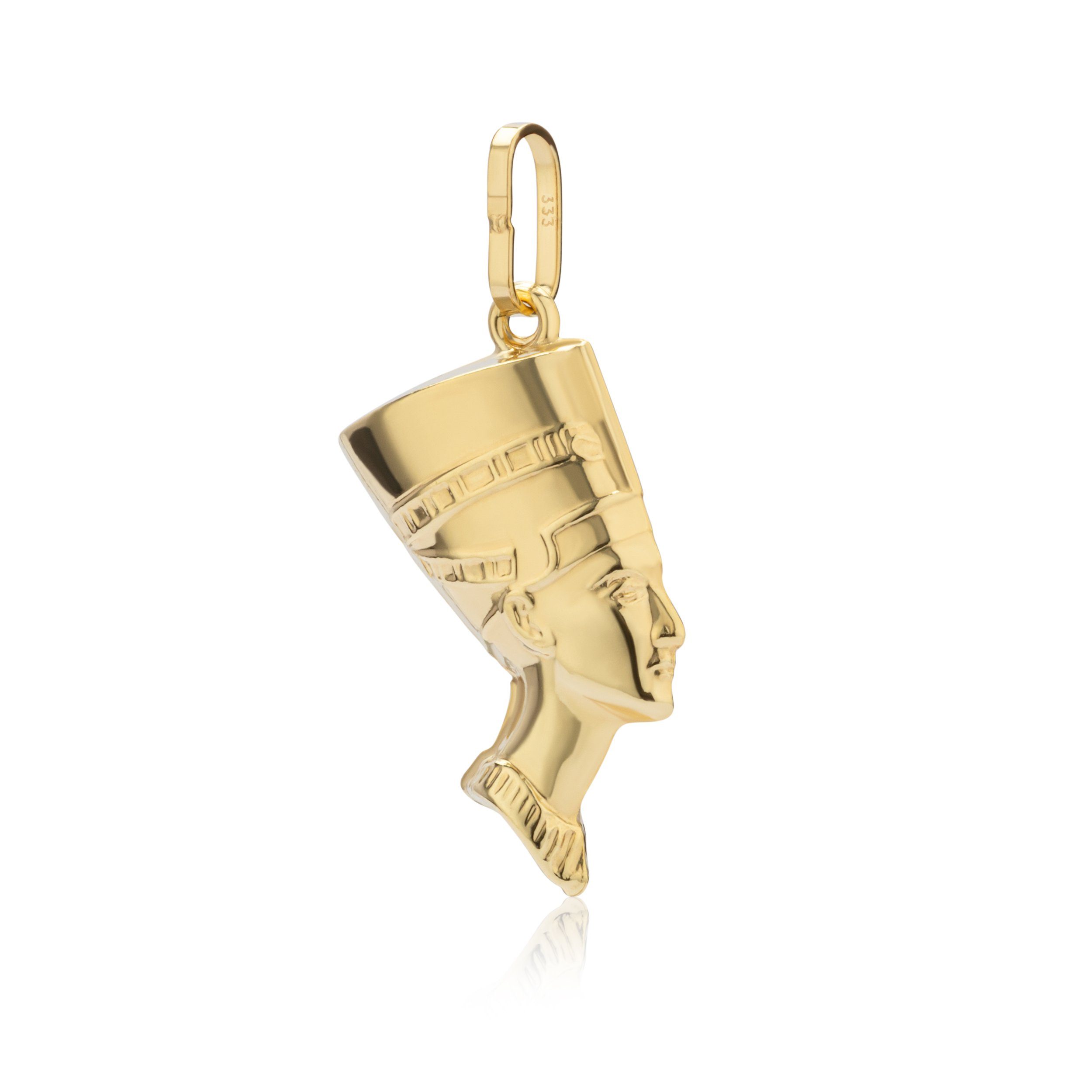 Kettenanhänger Kettenanhänger Nefertiti 333 Gelb Gold 19,3mm klei
