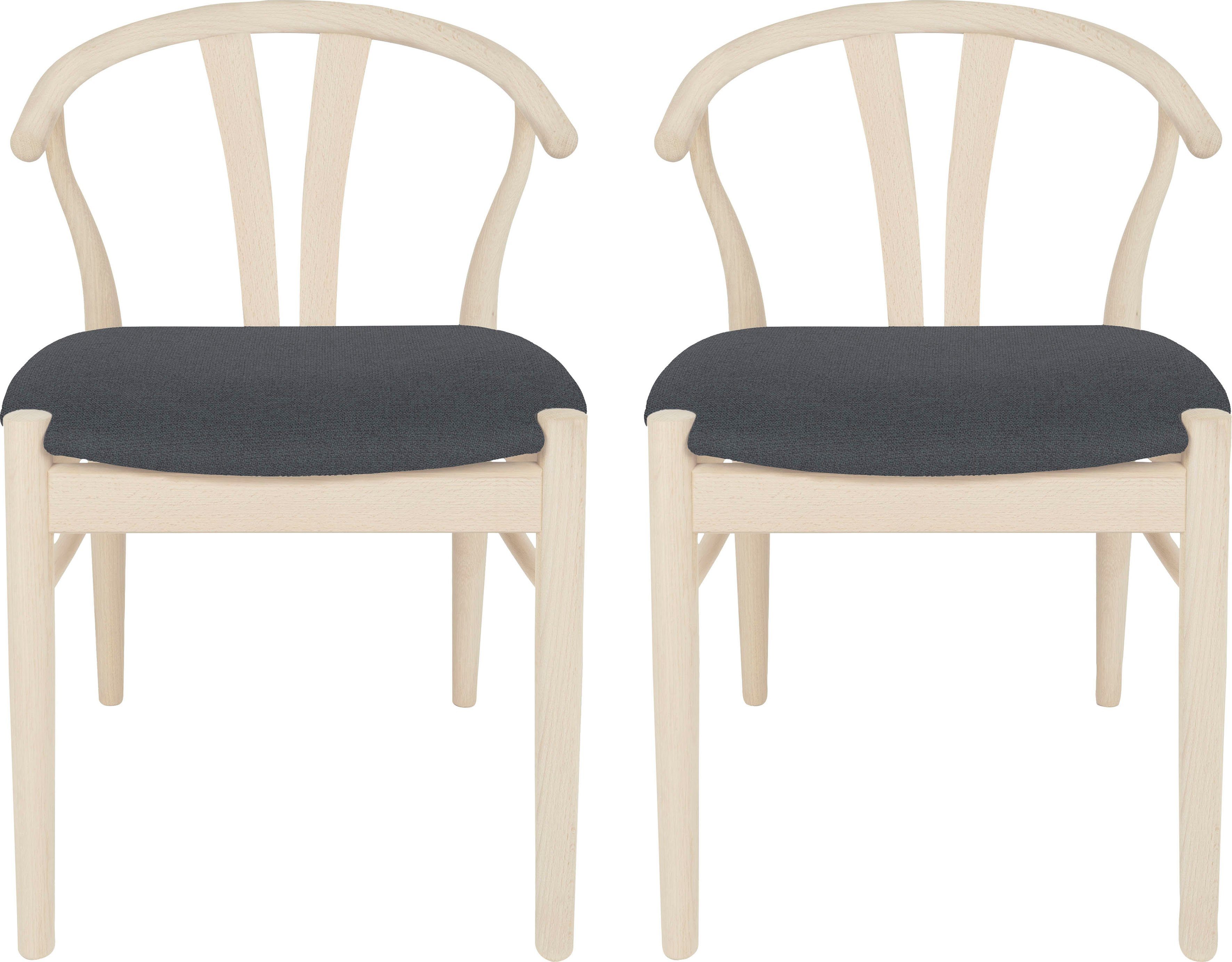 Hammel Furniture Holzstuhl Findahl by Hammel Frida (Set, 2 St), Massivholz, gepolsterte Sitzfläche, versch. Farbvarianten