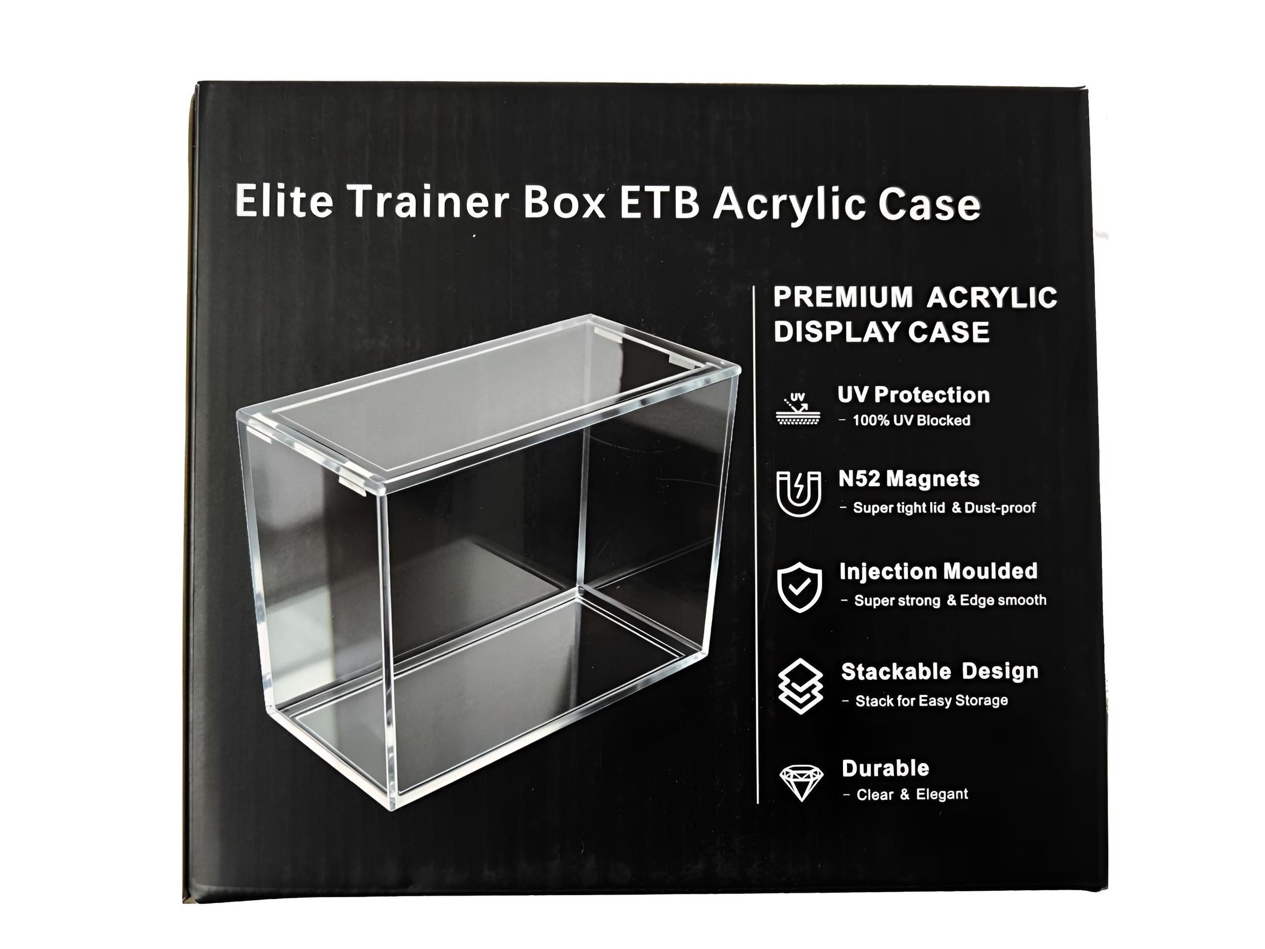 Sammelkarte Acrylcase mit Magneten für Pokemon Trainer Box