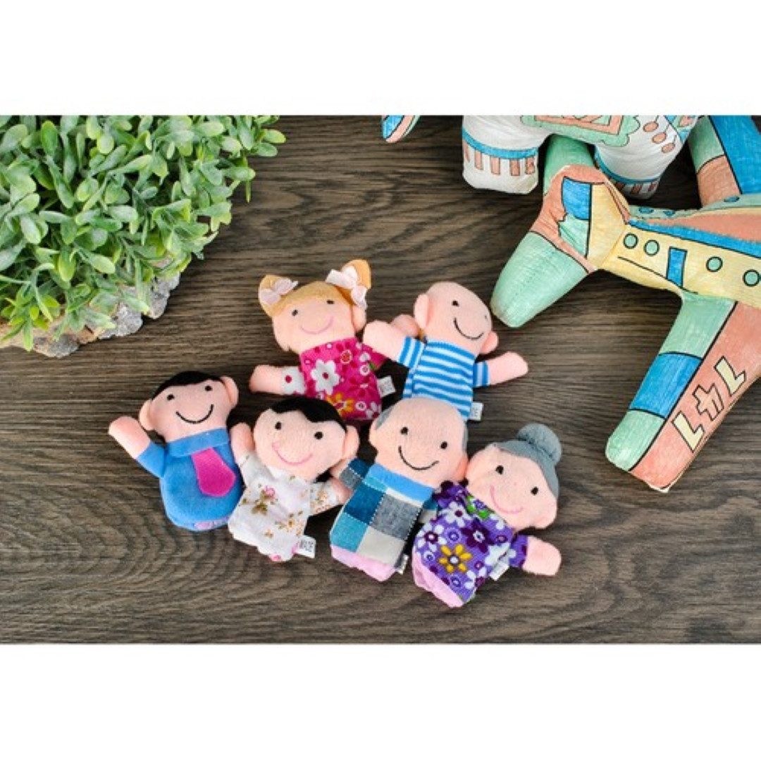 KRUZZEL Fingerpuppe Kreatives Fingerpuppe 6 bunten günstig online kaufen