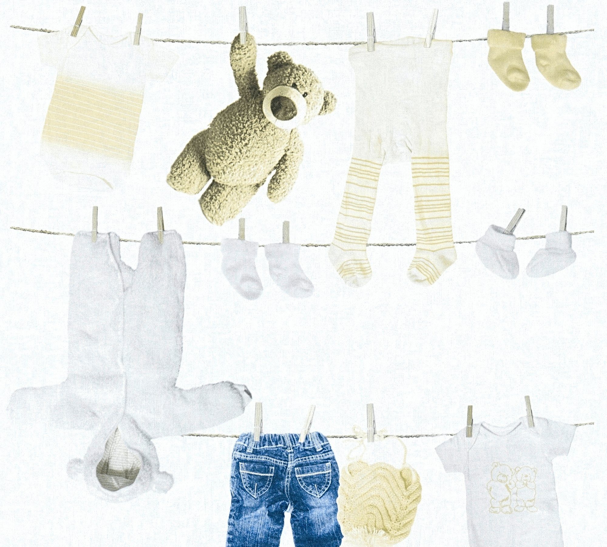 living walls Vliestapete Little Stars, leicht strukturiert, Motiv, Strukturmuster, gemustert, Tapete Kinder Обои Kinderzimmer Schlafzimmer modern Design Optik