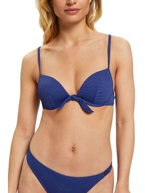 Esprit Bügel-Bikini-Top Lagoon Beach wattierter, bügelloser Plunge-Bikini
