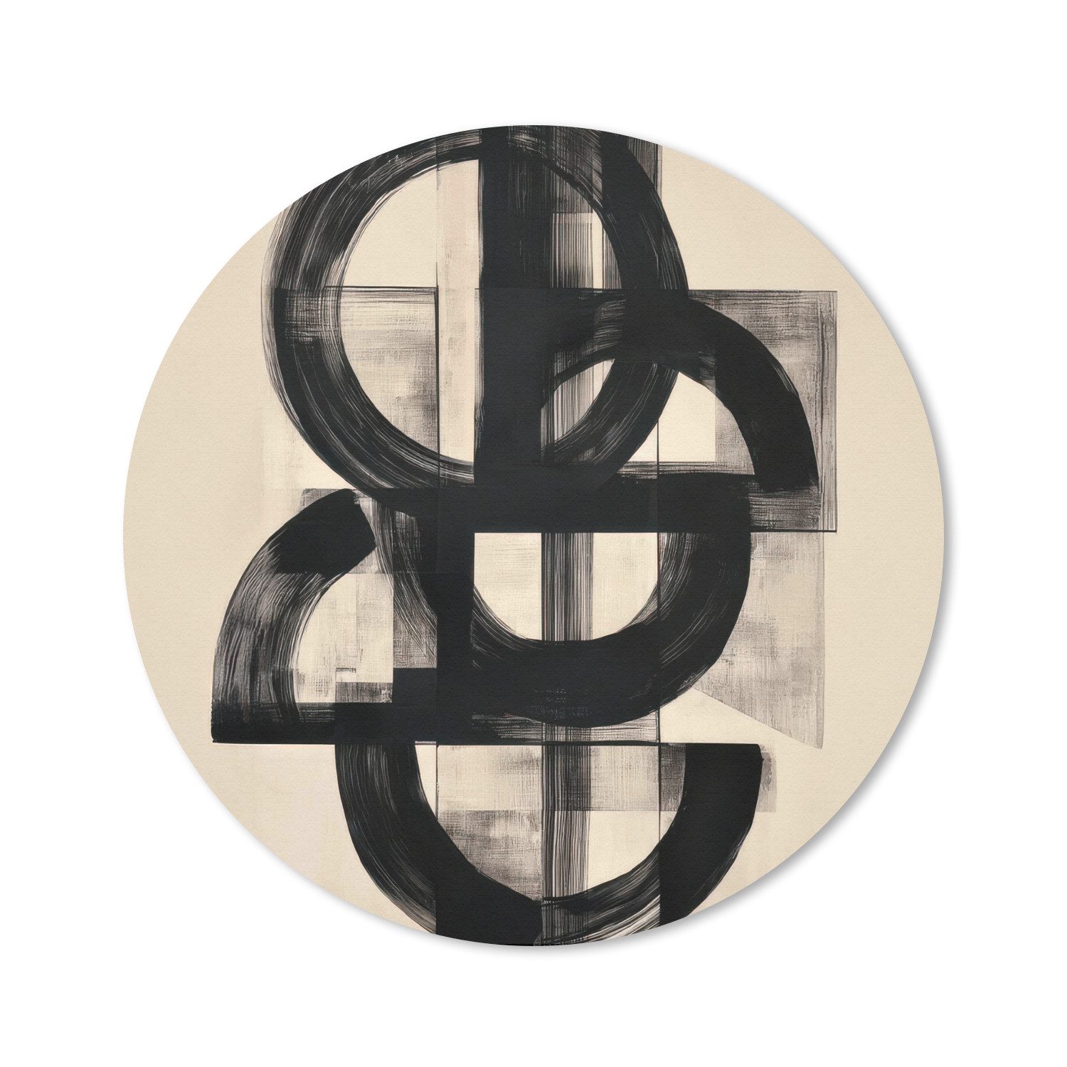 Kreise - Linien - Formen - Schwarz