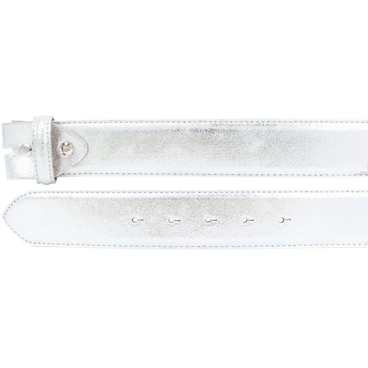 BELTINGER Ledergürtel Hochwertiger Gürtel Metall-Optik Echt Leder ohne Schn günstig online kaufen