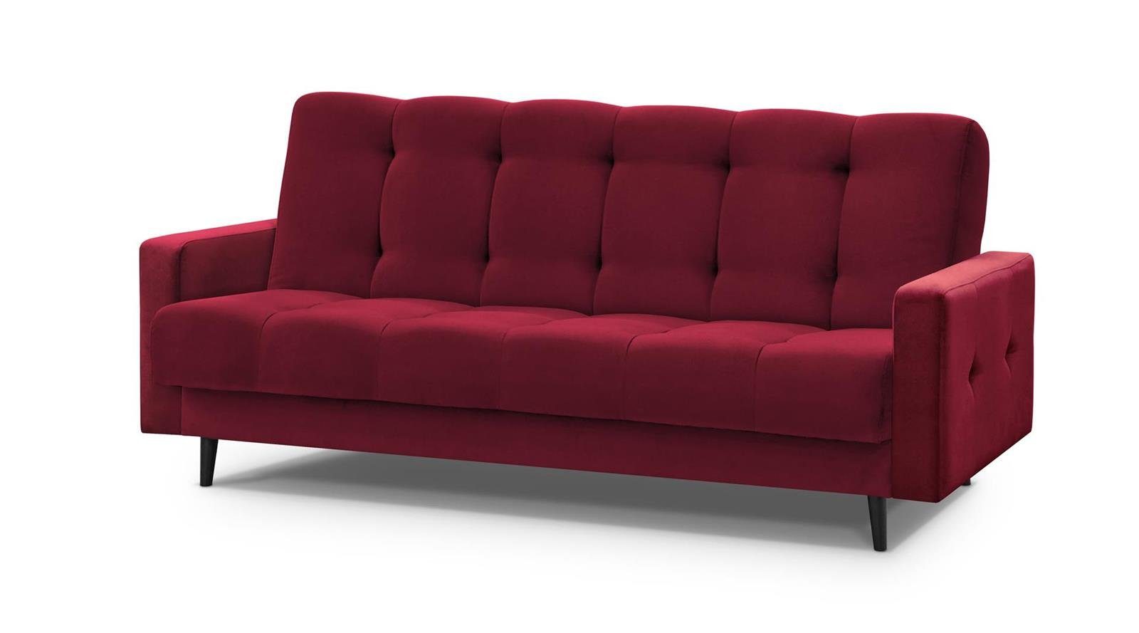 Beautysofa Schlafsofa Nancy BIS mit Schlaffunktion und Bettkasten, Bettfunktion
