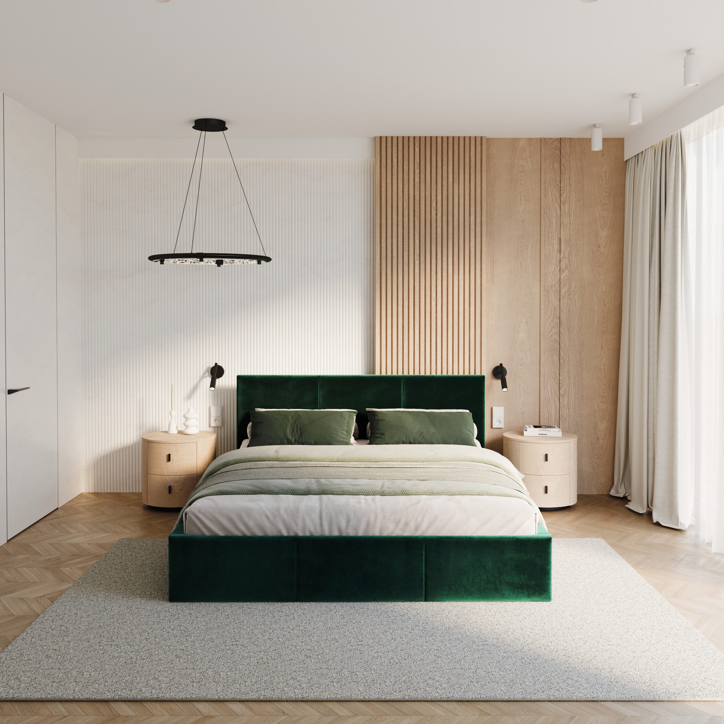 thematys Polsterbett mit Bettkasten & Lattenrost + viel Stauraum 90 – 180x200cm - Samt (Optional mit 23cm Taschenfederkern-Matratze H2 - hydraulisches Stauraumbett)