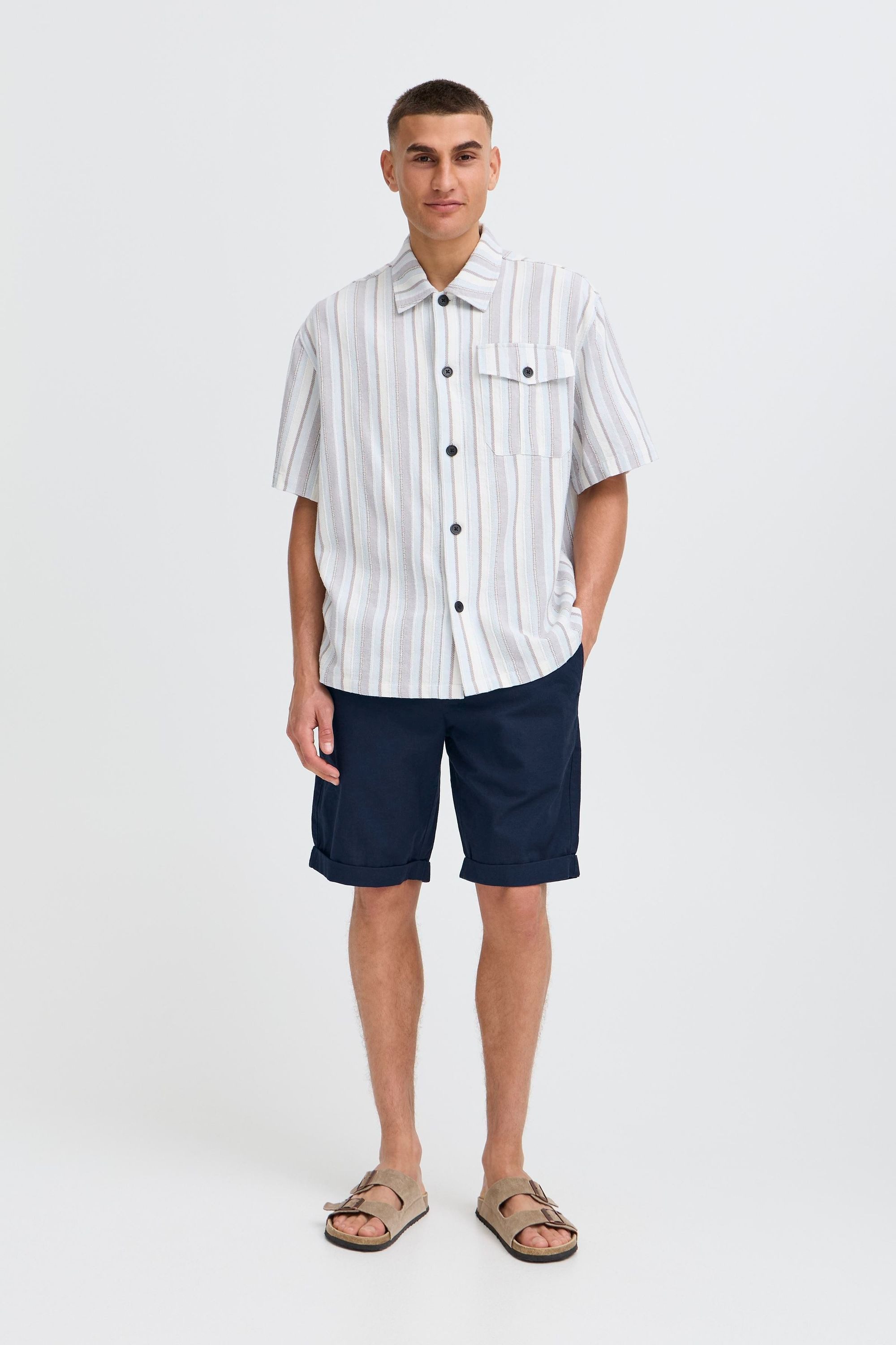 !Solid Leinenhose SDLinau Bequeme Shorts mit Kordelverschluss