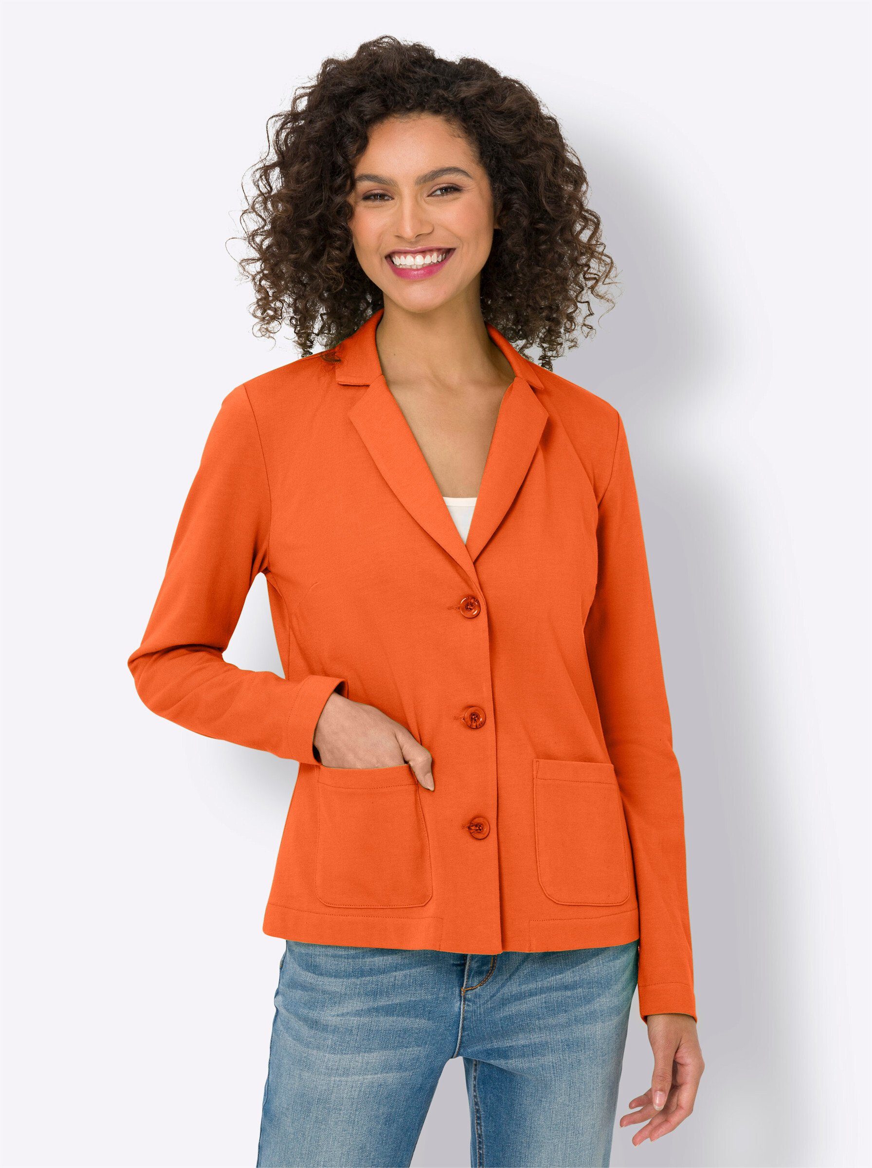 heine Blusenblazer Jersey-Blazer Langarm günstig online kaufen