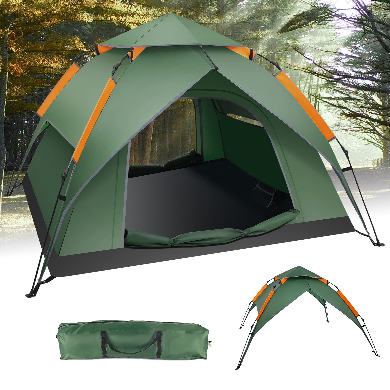Kuppelzelt Automatisches Campingzelt, Pop Up Zelt 210 x 180 x 105 cm