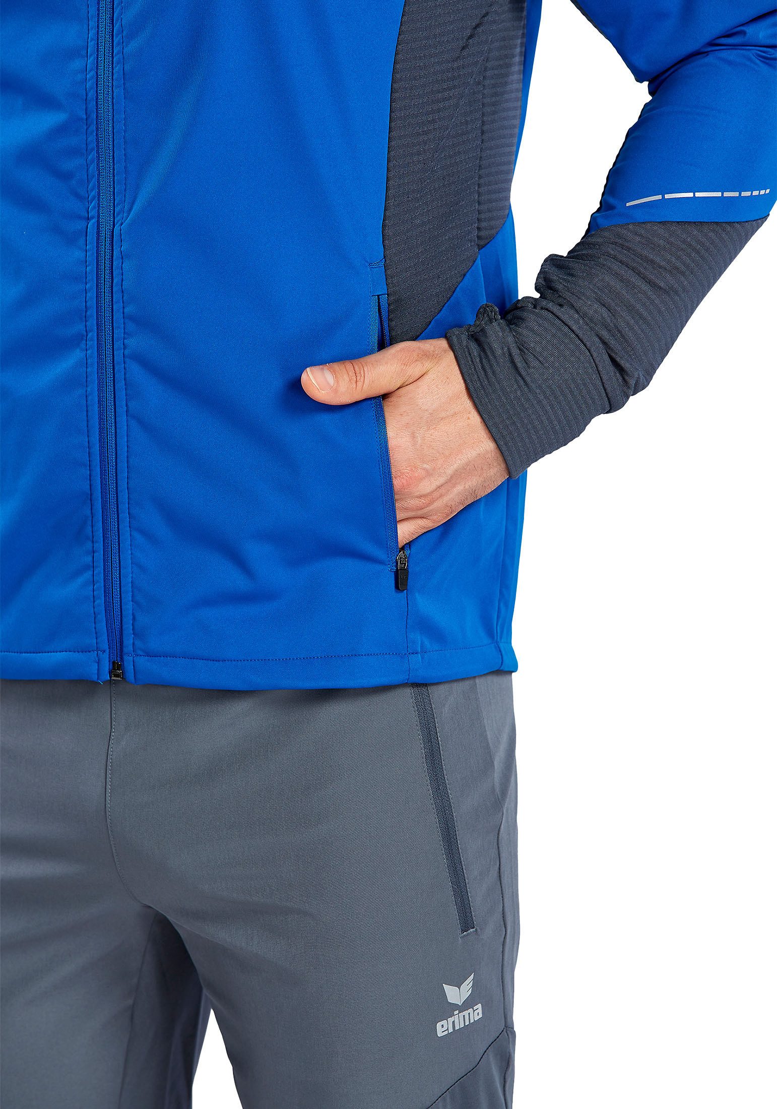 Erima Laufjacke RACING Running Jacke Herren Leichtes, wasserabweisendes Material
