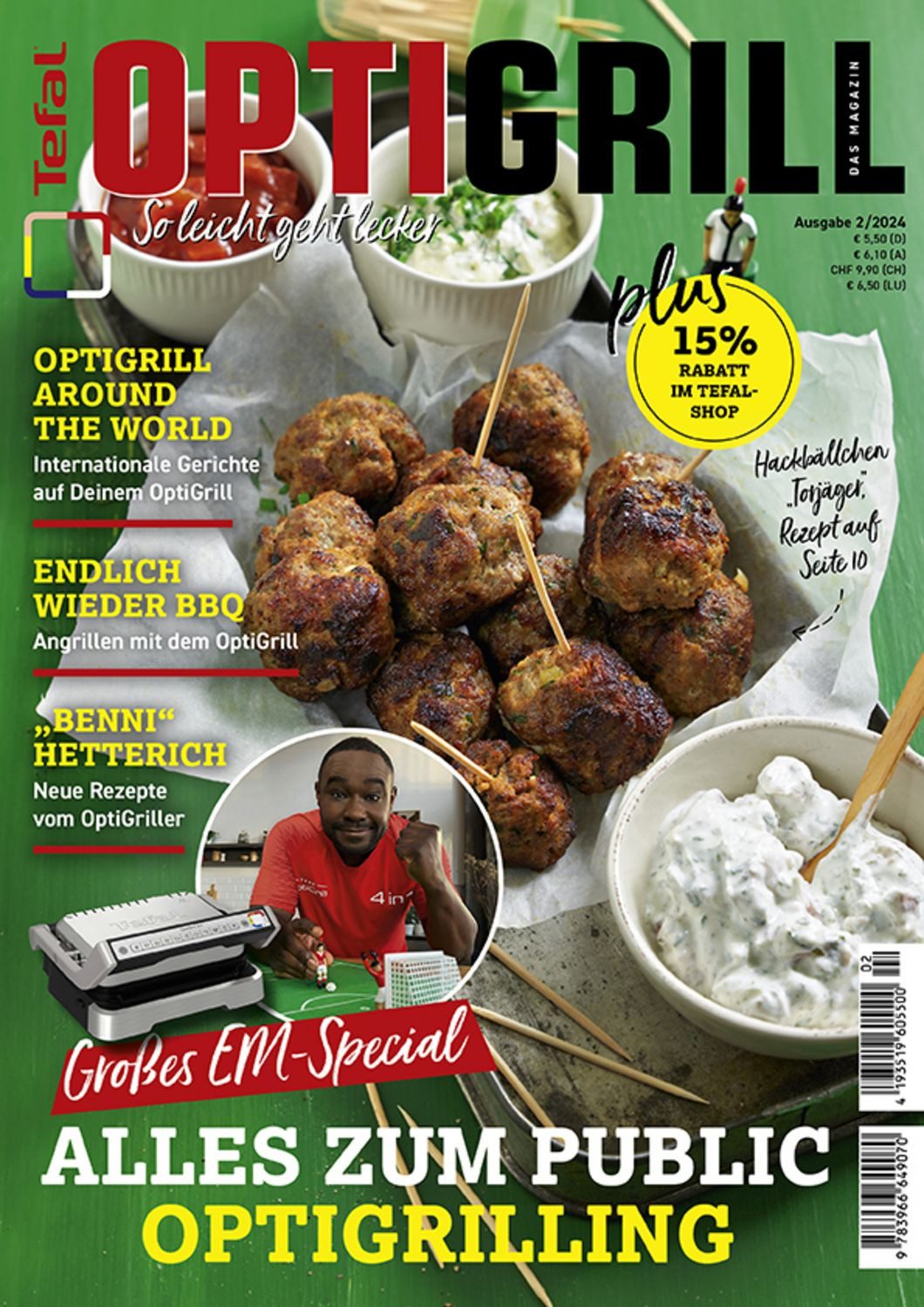 Tefal OptiGrill Magazin: So leicht geht lecker - Großes EM-Special / diverse