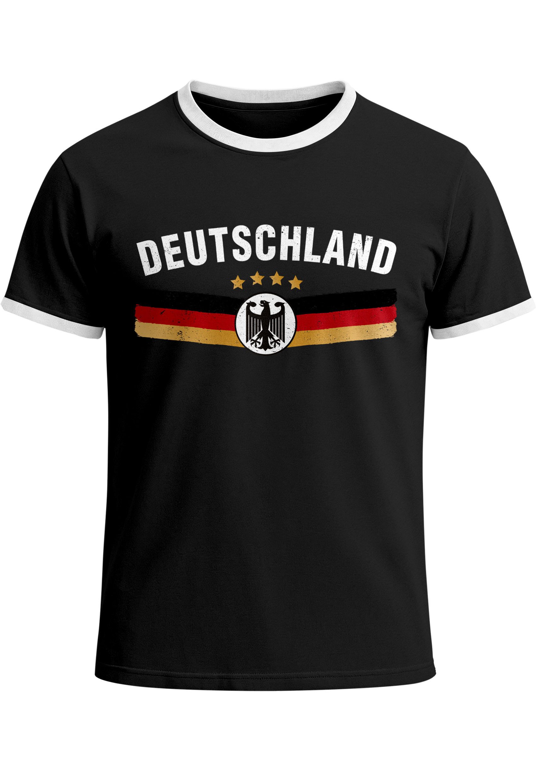 Print-Shirt Herren T-Shirt Deutschland Fußball WM-Shirt 2026 Fanshirt Brustprint