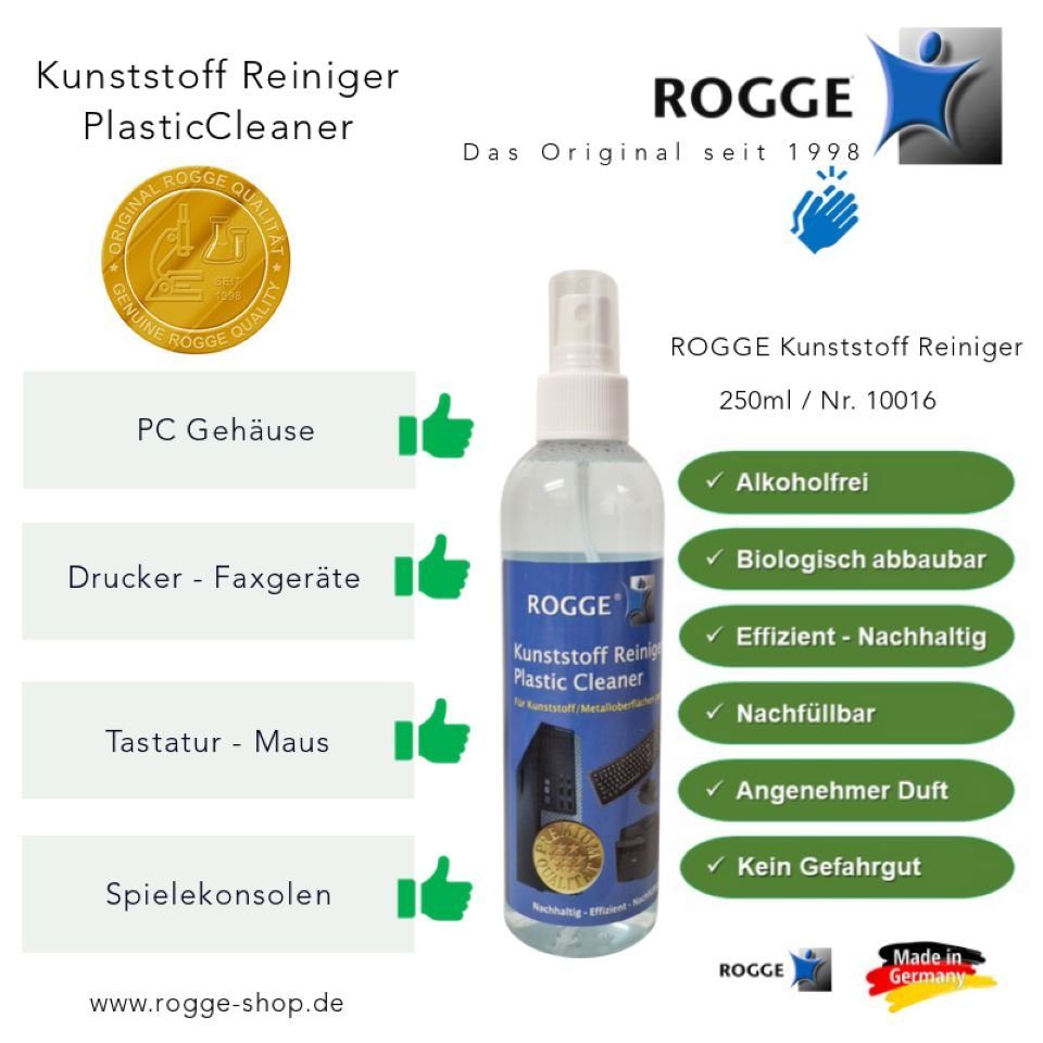 ROGGE 250ml Kunststoffreiniger (1-St) PC Rogge Kunststoff Reiniger +