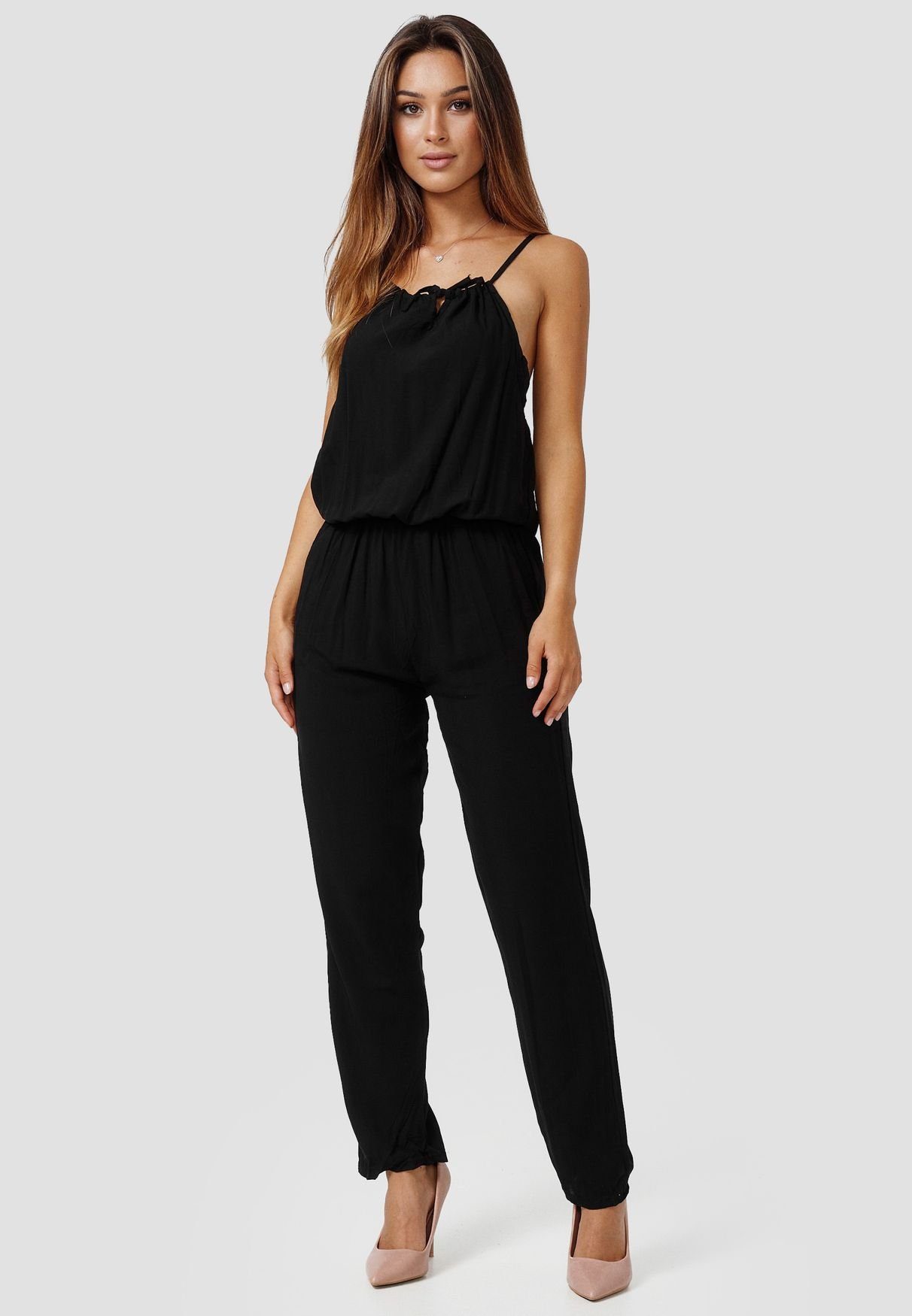 enflame Jumpsuit Lockerer Spaghetti Leichter Hosenanzug günstig online kaufen