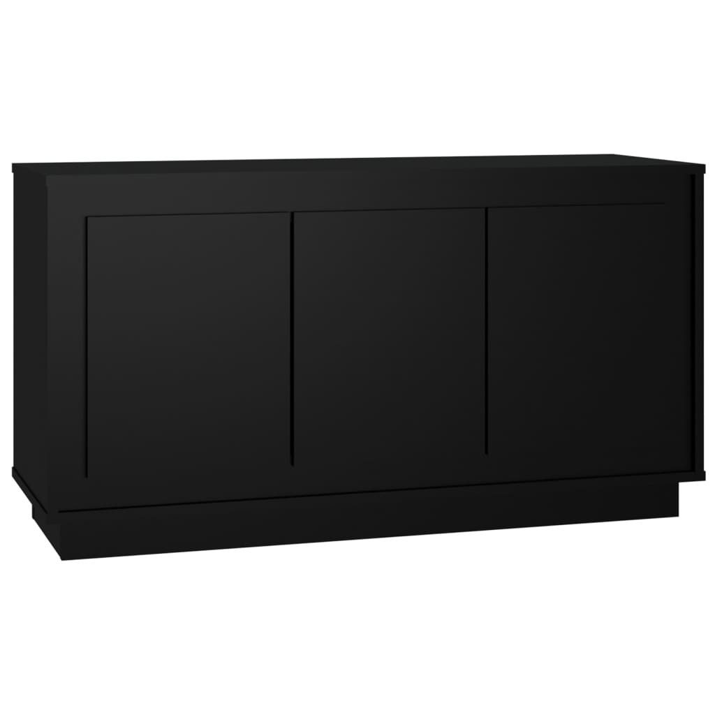 vidaXL Sideboard Sideboard Schwarz 102x35x55 cm Holzwerkstoff (1 St)