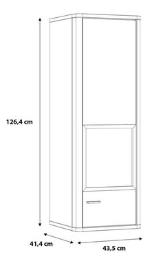 FORTE Hängevitrine Höhe ca. 116 cm