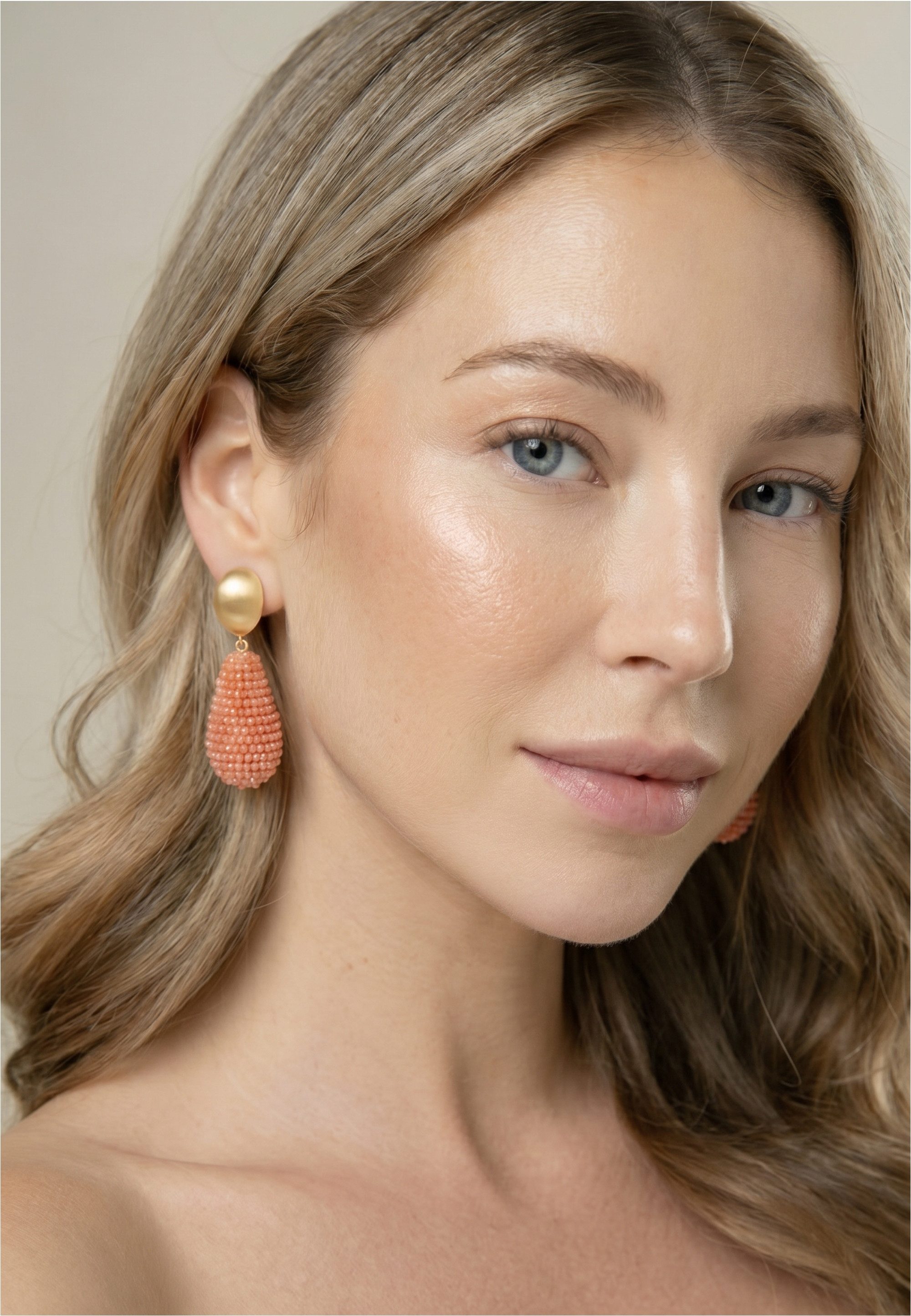 FILIPPA FIRENZE Paar Ohrclips Sirena, mit eleganter Tropfenform