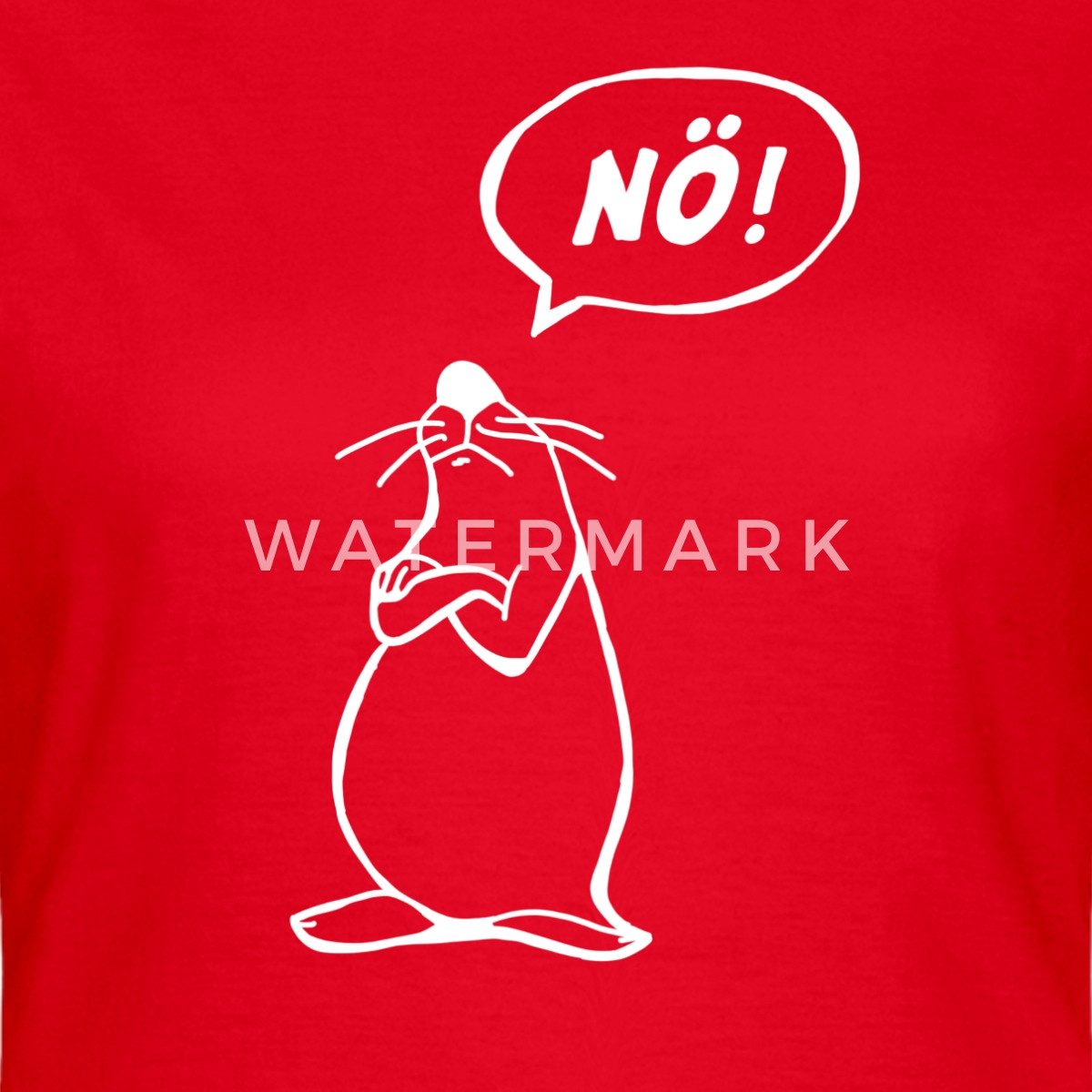 Spreadshirt T-Shirt Maus Lustiger Spruch Nö Bevor Du Fragst Nein Frauen T-S günstig online kaufen