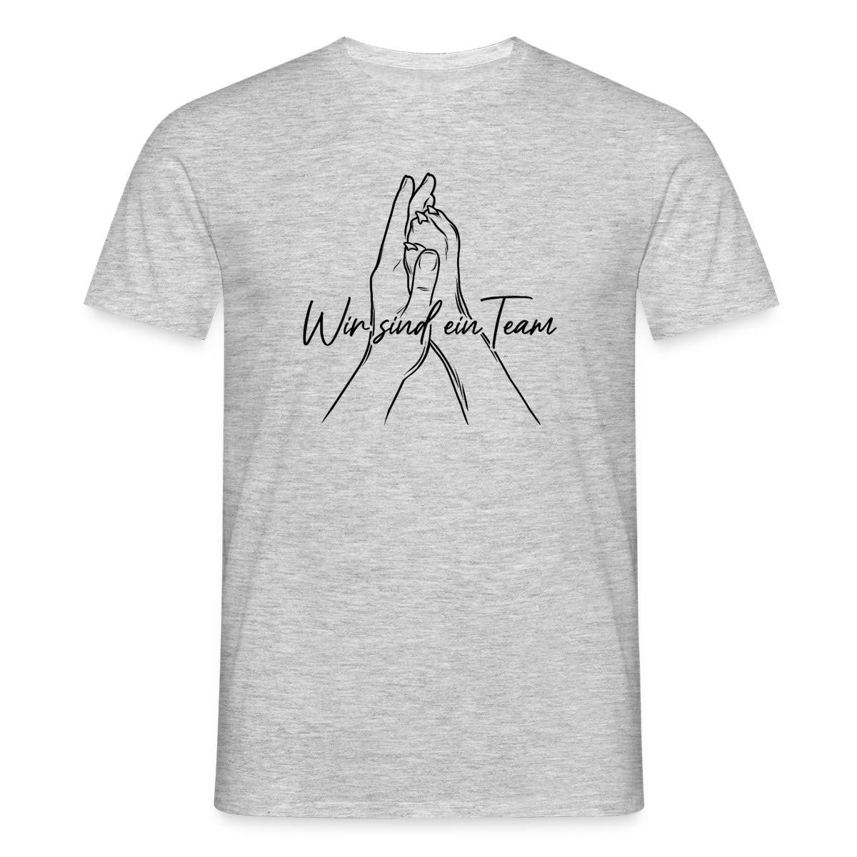 T-Shirt Wir Sind Ein Team, Mensch Und Hund Männer T-Shirt