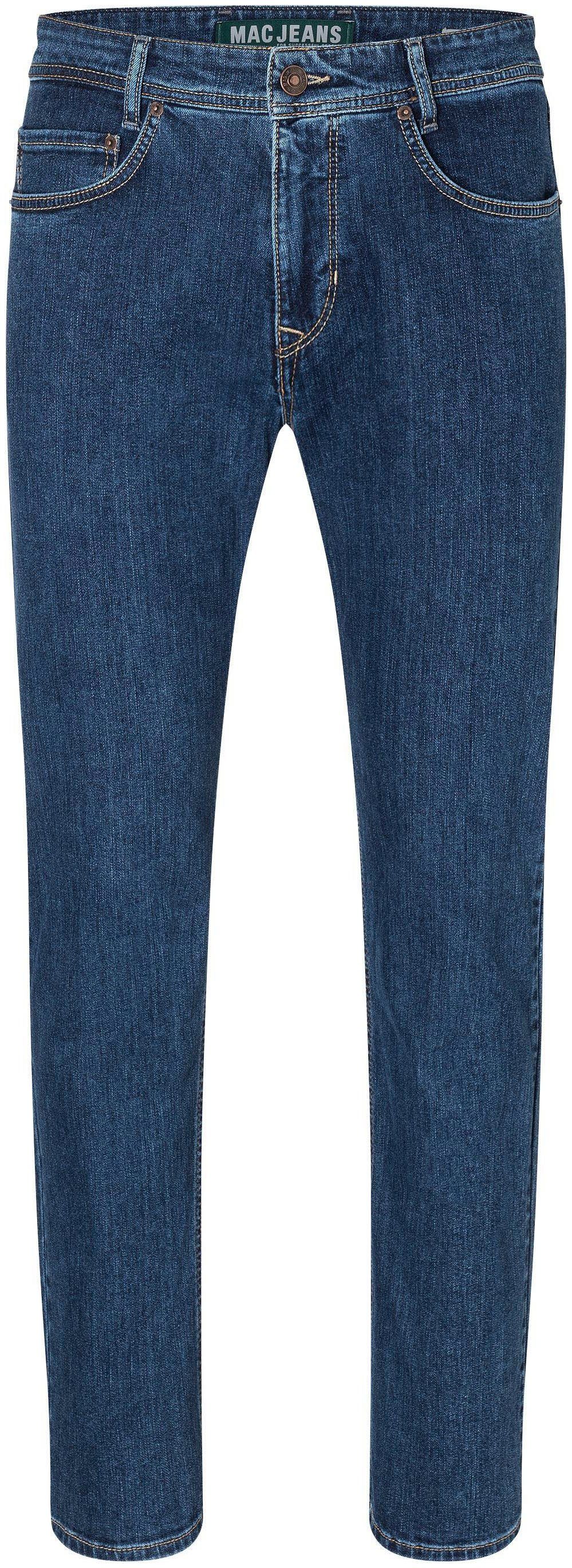 Optik, Stretch MAC used gepflegter light Straight-Jeans in mit blue Arne