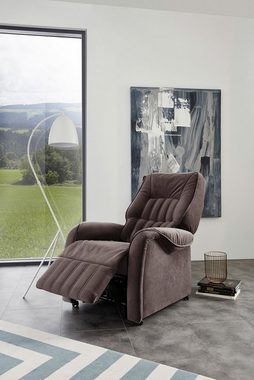 himolla TV-Sessel Fernsehsessel FRED, Braun, Polyester, 2-motorig, Elektrisch verstellbar, mit Aufstehhilfe und Relaxfunktion