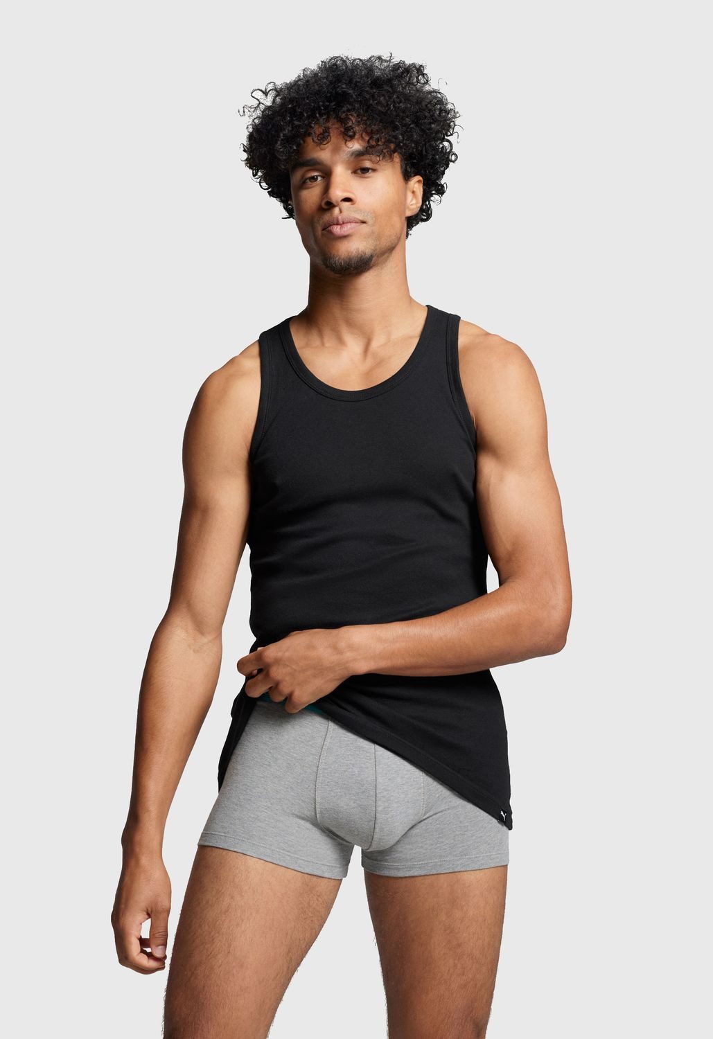 PUMA BODYWEAR Unterhemd mit Rundhals-Ausschnitt, 100% Baumwolle (2-St) hohe günstig online kaufen