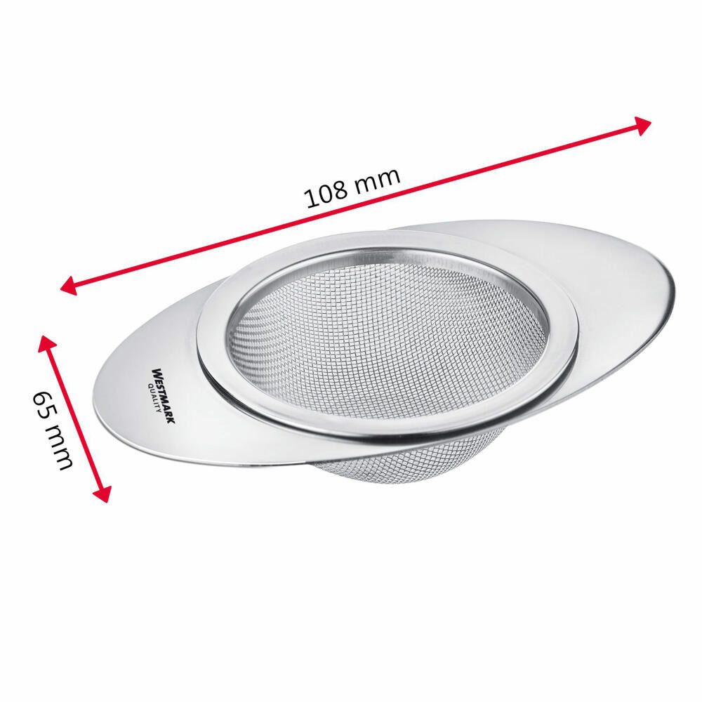 WESTMARK Teesieb Teatime, ø 5,5 cm, Rostfreier Edelstahl 18/8, Edelstahl 18/8