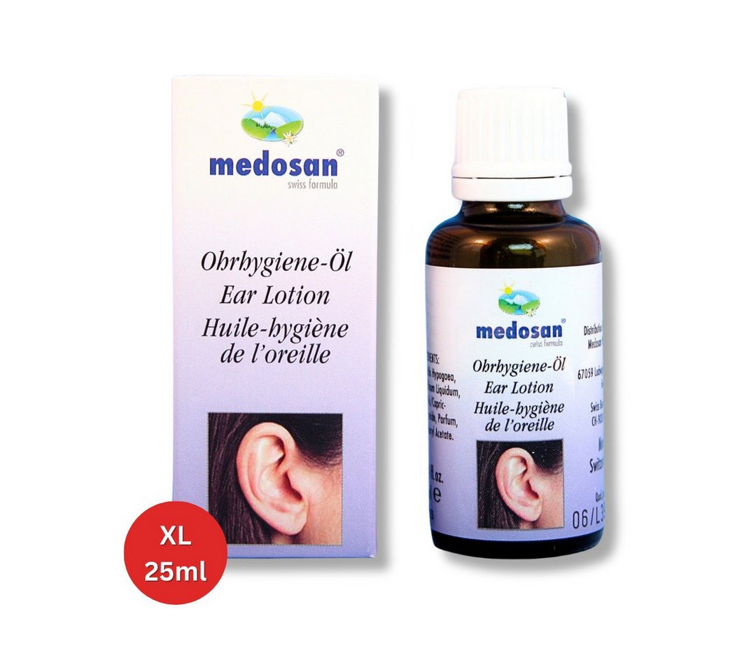 Medosan Ohrenschmalz-Entferner Ohrhygiene-Öl, für Hörgeräte geeignet