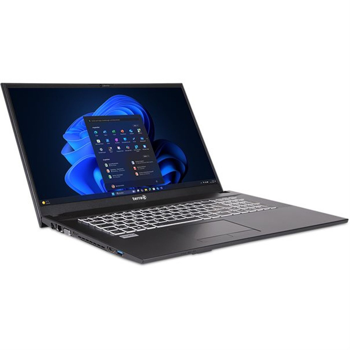 TERRA TERRA MOBILE 1716R - Business-Notebook mit Windows 11 Pro Business-Notebook (Intel Intel Core i5 i5-1335U, 8 GB, 500 GB SSD, Windows 11 Pro, HDMI, Beleuchtete Tastatur, DVD)