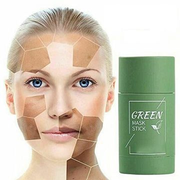 LENBEST Gesichtspflege Gesichtspflege Grüner Tee Gesichtsmaske Natural Solid, 1-tlg., Hydratisieren und befeuchten