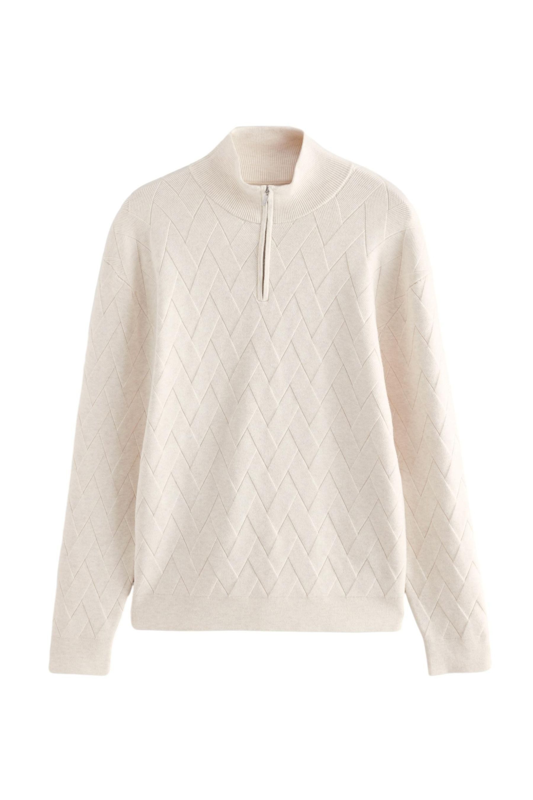 Polokragenpullover Langärmeliger Polopullover mit Strukturstrick