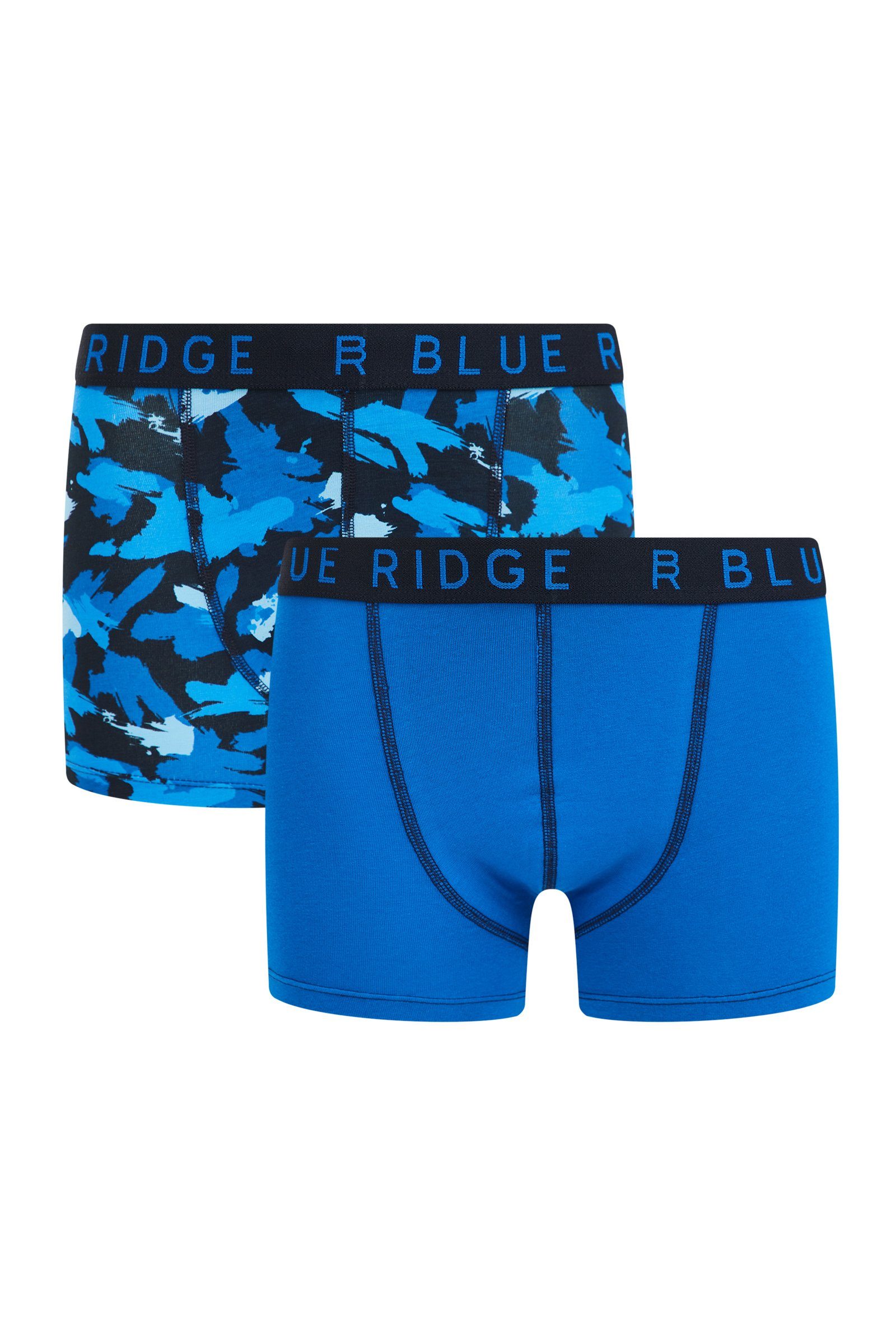 WE Fashion Boxershorts (2-St) Kobaltblau