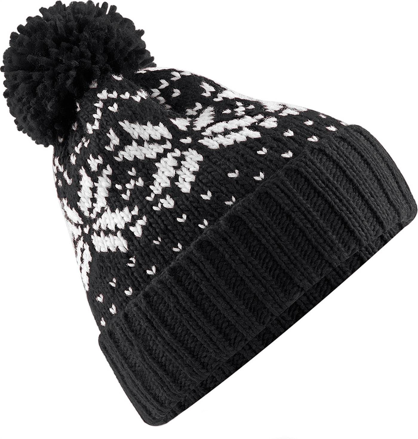 Neverless Bommelmütze Strickmütze Herren Norweger Strickmuster günstig online kaufen