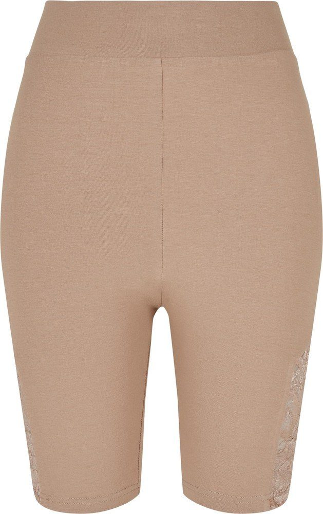 Trainingshose Ladies High Waist Lace Inset Cycle Shorts Damen Radlerhose