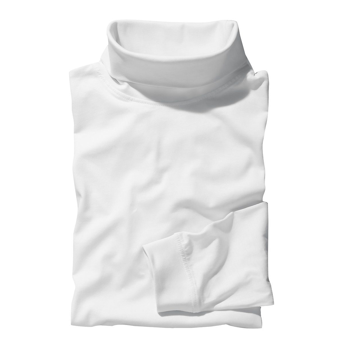 redfield Rollkragenshirt Rollkragen-Langarmshirt Roy weiß Redfield Übergröß günstig online kaufen