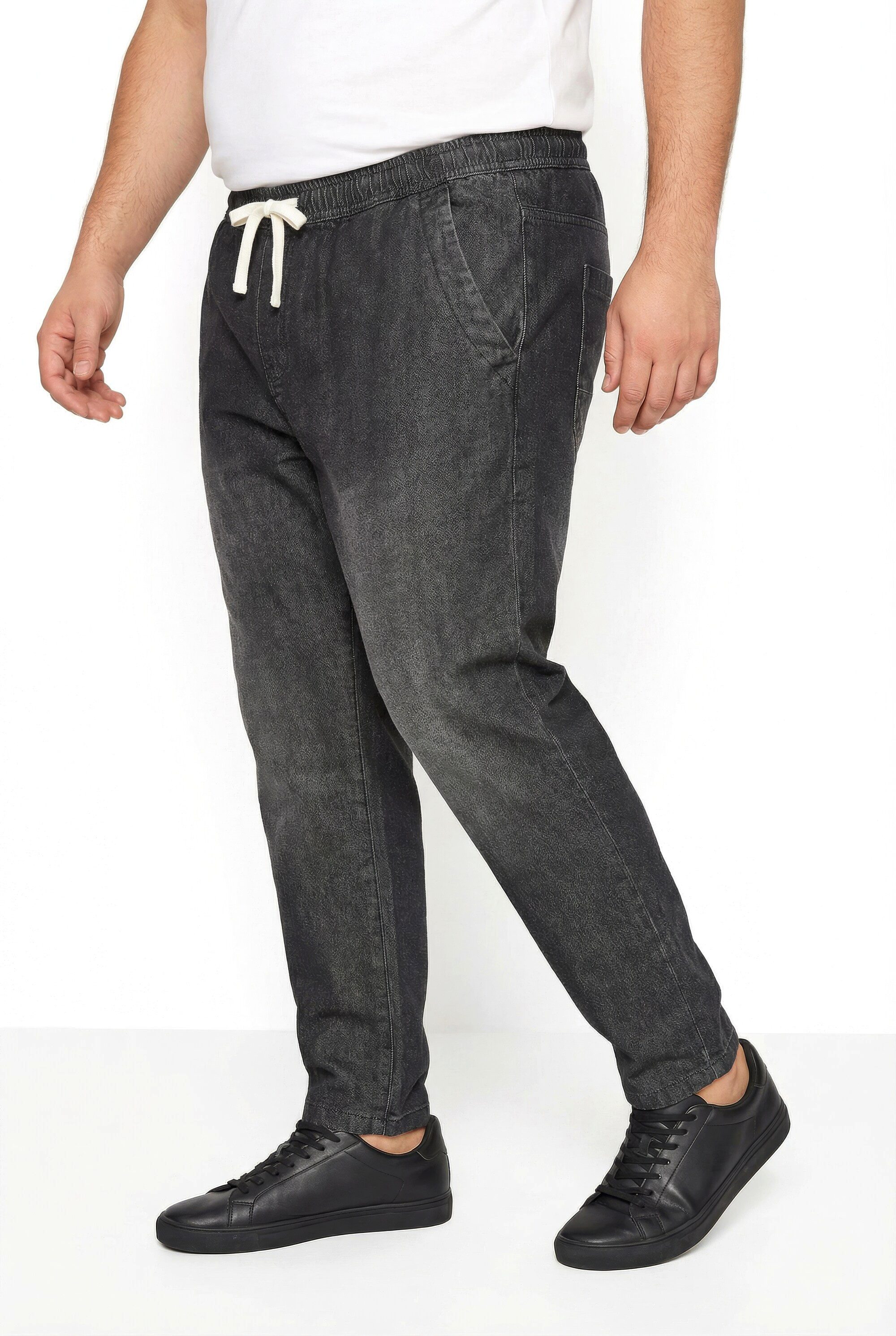 Men Plus 5-Pocket-Jeans Jeans Bauchfit Relaxed Fit Elastikbund bis 8 XL – Bild 4 von 5