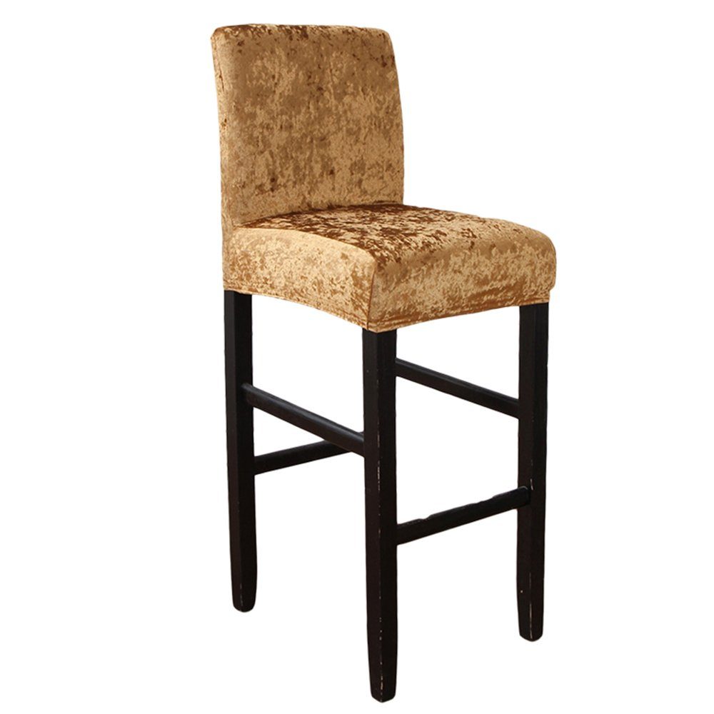 Rosnek Stuhlhusse Samt Stretch Stuhlhusse Stuhlüberzug, Armlos Barhocker Hussen, Bar, anti-falten, langlebig