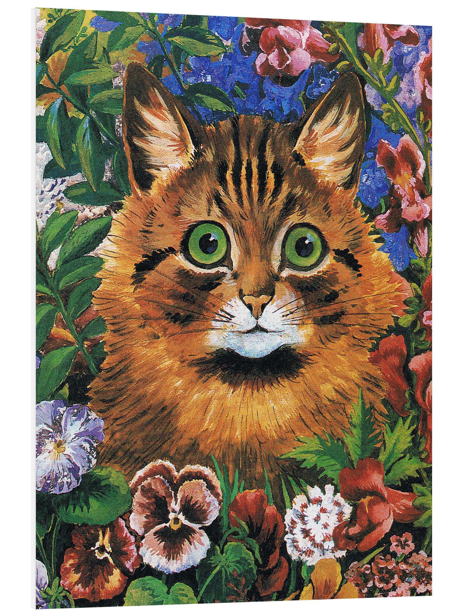 Posterlounge Wandbild Katzenstudie, Louis Wain, erhältlich als Poster, Leinwandbild, Wandsticker oder Acrylglasbild