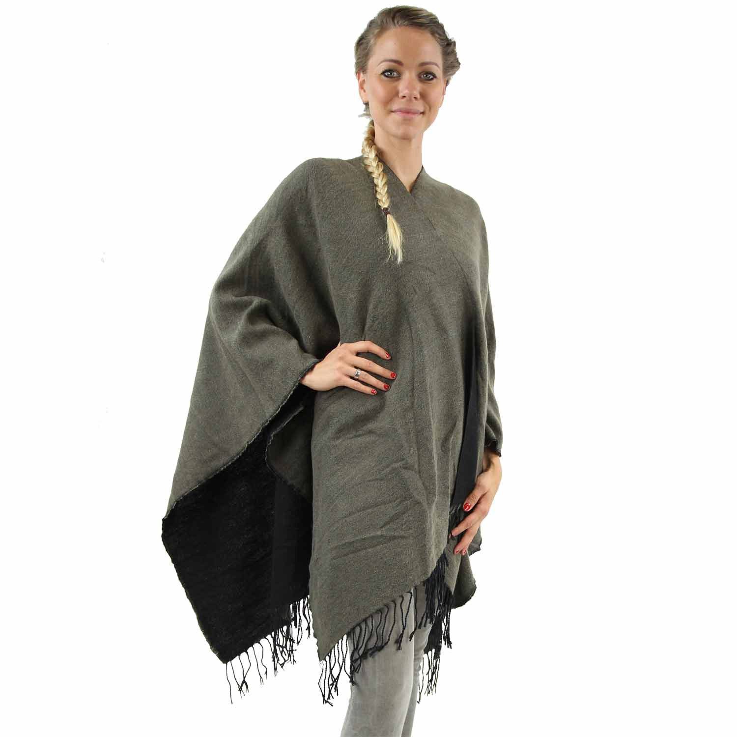 Strickponcho Antonio Cape,Poncho, uni color Taupe