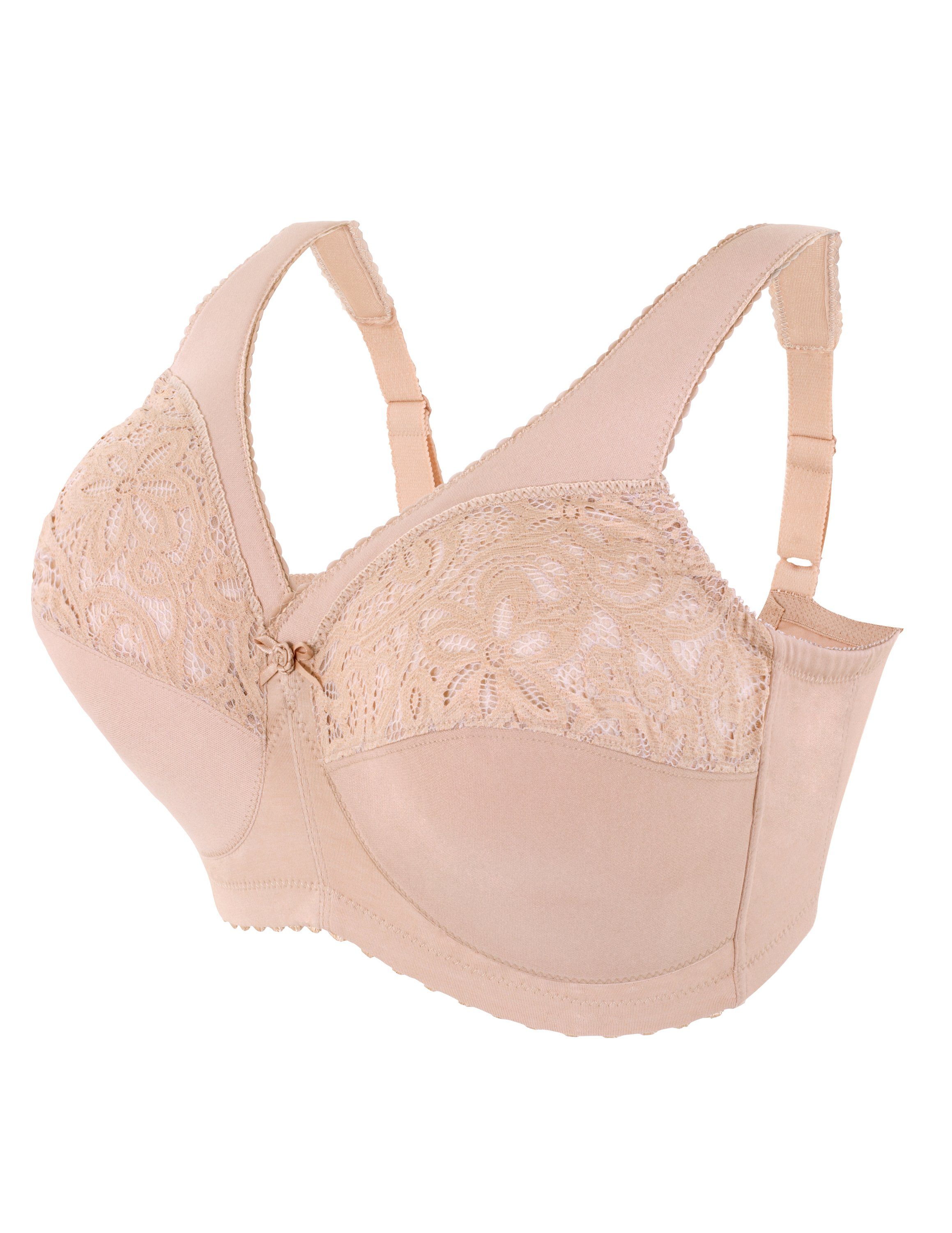 GLAMORISE Bügelloser BH mit MagicLift Stütz Technologie aus Baumwolle