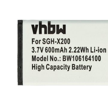 vhbw kompatibel mit Samsung SGH-X630, SGH-X680v, SGH-X680, SGH-X969, Smartphone-Akku Li-Ion 600 mAh (3,7 V)