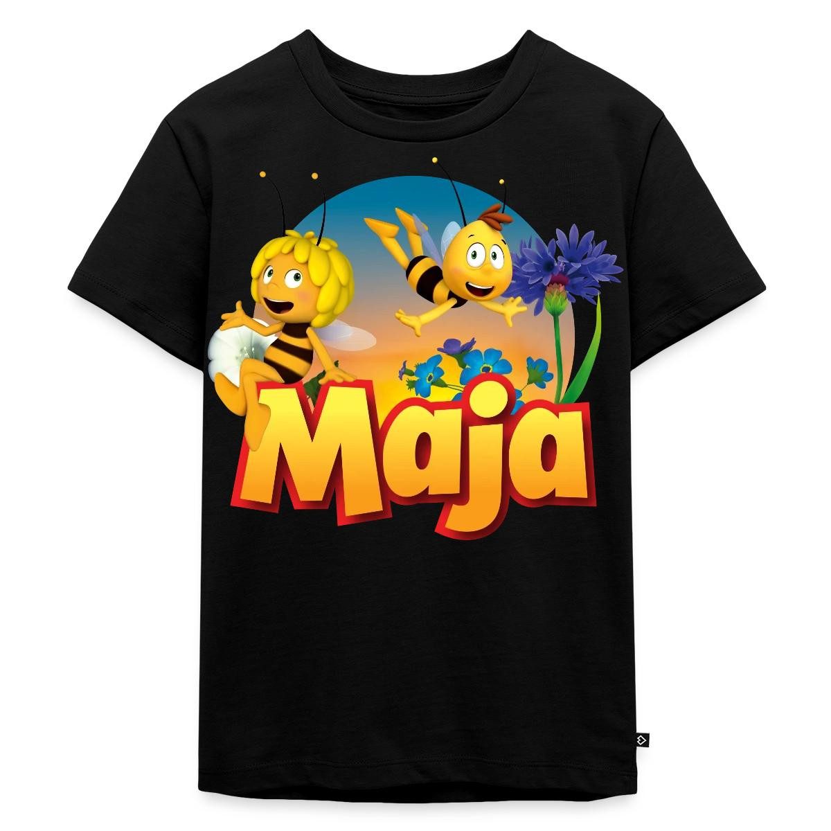 Spreadshirt T-Shirt Biene Maja Zusammen mit Willi Kinder Premium T-Shirt (1-tlg)