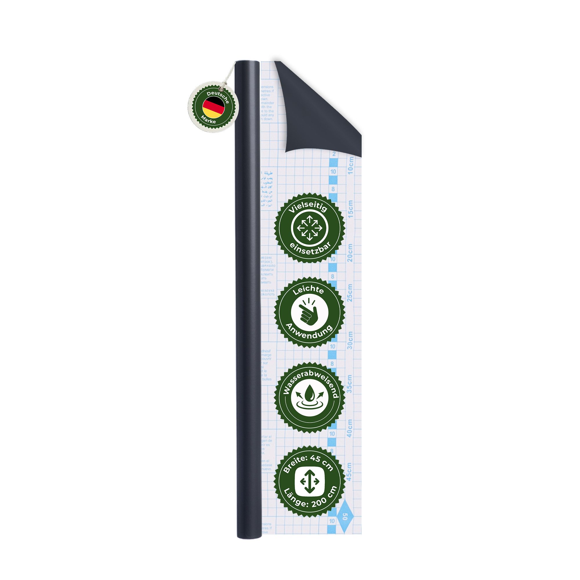 Veluxis Möbelfolie Veluxis® Möbelfolie für Küche & Bad, (1St), selbstklebend & reißfest – wasserfest & hitzebeständig