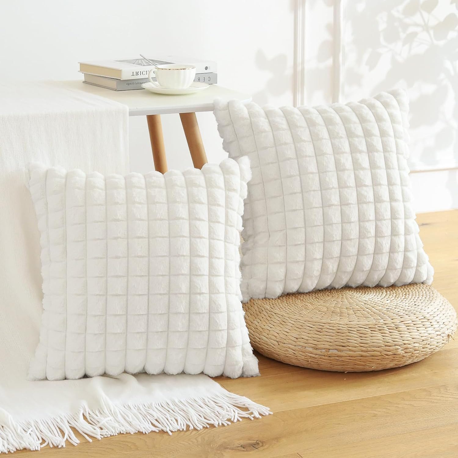 wohnTRAUM24 Kissenbezug Plüsch Kissenbezüge 1er Set 45x45cm,Flauschig Deko günstig online kaufen