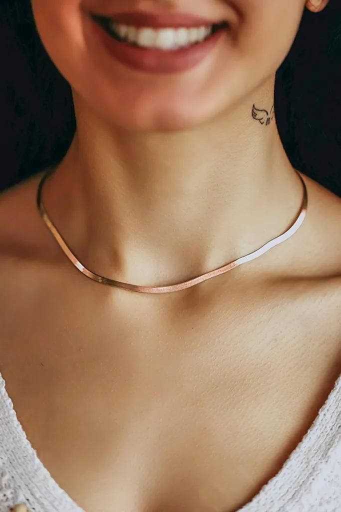 Einzelstück Collier Halskette ITALIAN COLLIER Rosegold günstig online kaufen