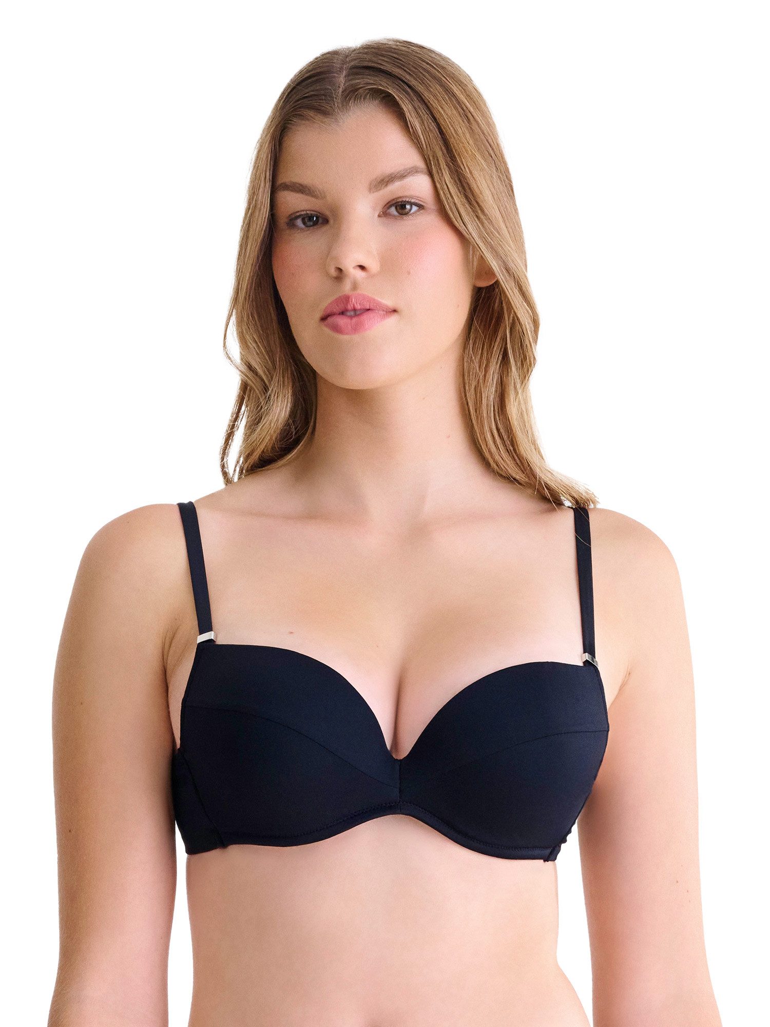 Lisca Balconette-Bikini-Top Push-up Bikini-Oberteil Portofino (Stück, 1-St), stabile Push up Schale, Clean-Chic Uni Color