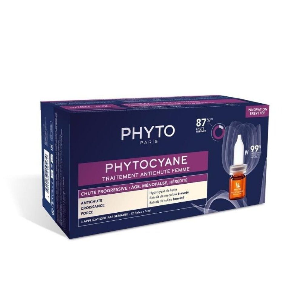 Behandlung Phyto 12x5ml Phytocyane Phyto Haargel Progressive Paris