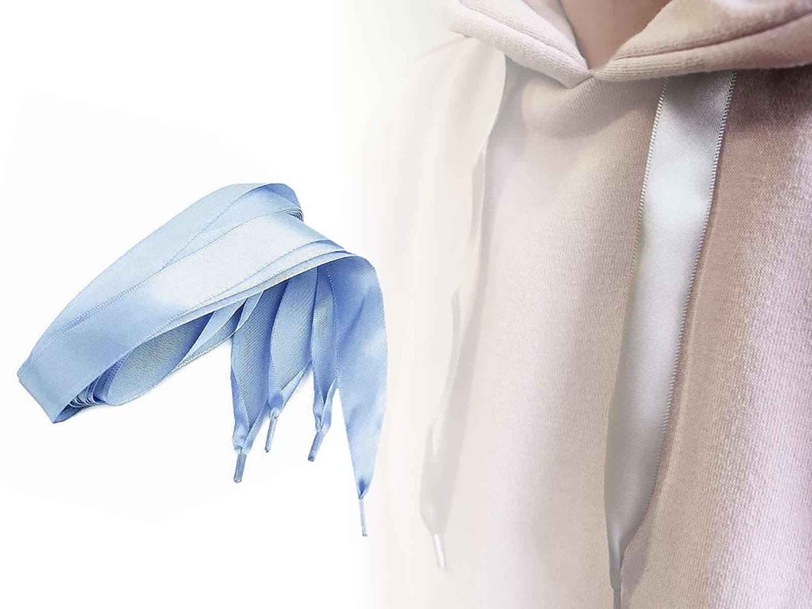 maDDma Schnürsenkel 1 Paar Schnürsenkel Satin 110cmx19mm Bekleidungskordel Kordel, 110 x 1.9 cmorchidee